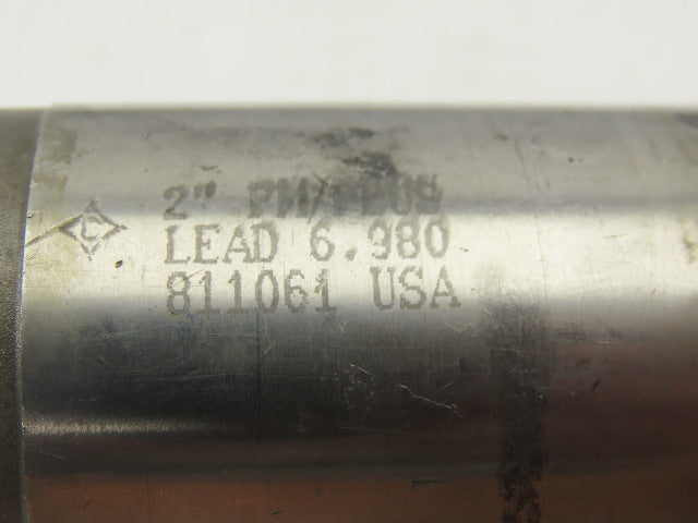 2" Right Hand 3 Flute 6.980 Lead 2-7/8 "Cut End Mill 2" Combination Shank