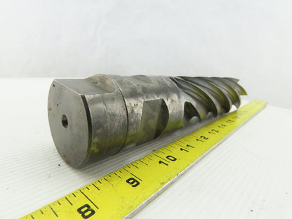2" Right Hand 6 Flute HSS 6" Cut End Mill 2" Straight Shank Sharpened 9-3/4 OAL