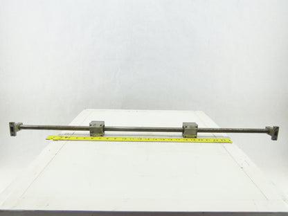 THK 36-1/2" x 16MM Linear Rod With 2 SK16 End Plates 2 SC16 Linear Slide Bushing