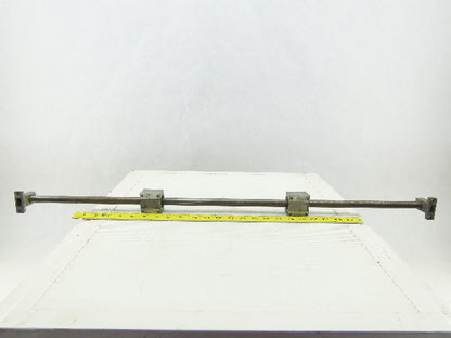 THK 36-1/2" x 16MM Linear Rod With 2 SK16 End Plates 2 SC16 Linear Slide Bushing