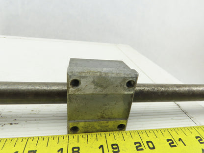 THK 36-1/2" x 16MM Linear Rod With 2 SK16 End Plates 2 SC16 Linear Slide Bushing
