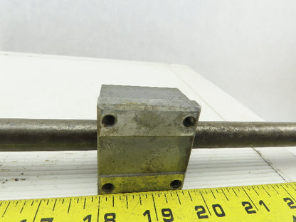THK 36-1/2" x 16MM Linear Rod With 2 SK16 End Plates 2 SC16 Linear Slide Bushing