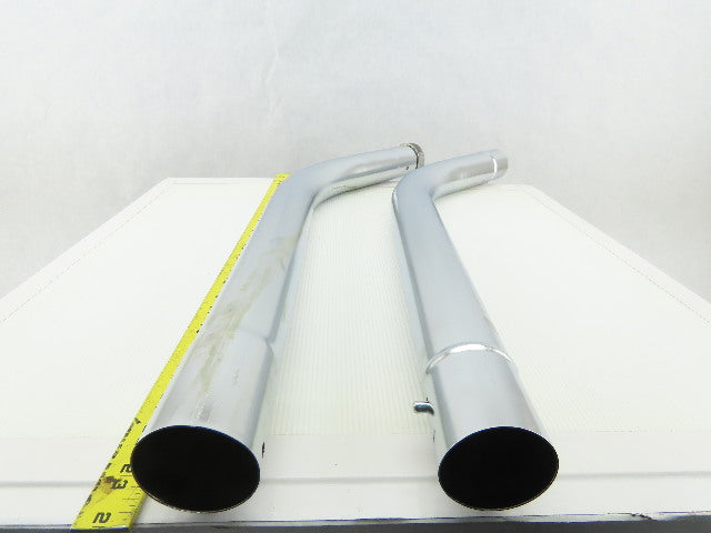 54" Wet Dry Shop Vac Atttachment 2" Diameter Slip FitMetal Tube Pipe 2 Piece Lot