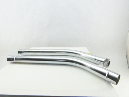 54" Wet Dry Shop Vac Atttachment 2" Diameter Slip FitMetal Tube Pipe 2 Piece Lot