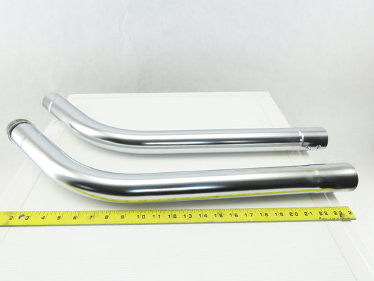 54" Wet Dry Shop Vac Atttachment 2" Diameter Slip FitMetal Tube Pipe 2 Piece Lot