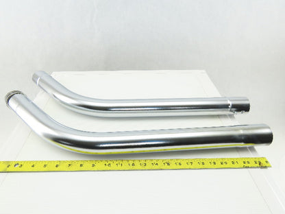 54" Wet Dry Shop Vac Atttachment 2" Diameter Slip FitMetal Tube Pipe 2 Piece Lot