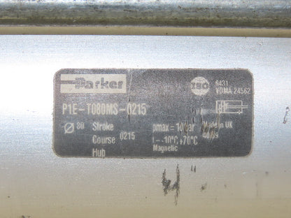 Parker P1E-T080MS-0215 80MM Bore  215MM Stroke Pneumatic Air Cylinder