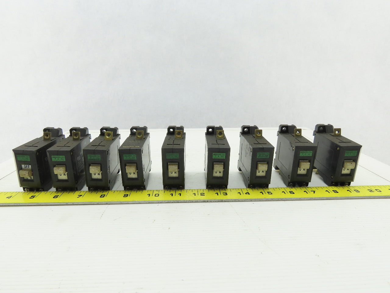 Idec NRC-111 7A-AA 1A 5A 7A 10A 250V 50/60Hz Circuit Breaker Mixed Lot Of 9