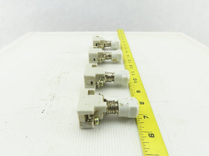 Fuji Electric AF30 600V 30A Ceramic Fuse Holder W/ 3A Fuses Lot Of 4