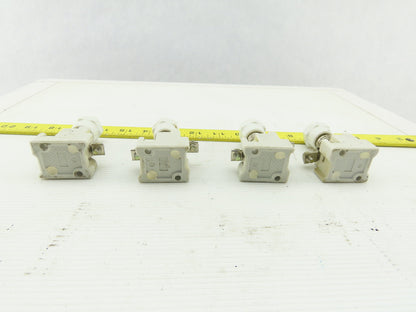Fuji Electric AF30 600V 30A Ceramic Fuse Holder W/ 3A Fuses Lot Of 4
