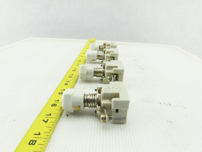 Fuji Electric AF30 600V 30A Ceramic Fuse Holder W/ 3A Fuses Lot Of 4