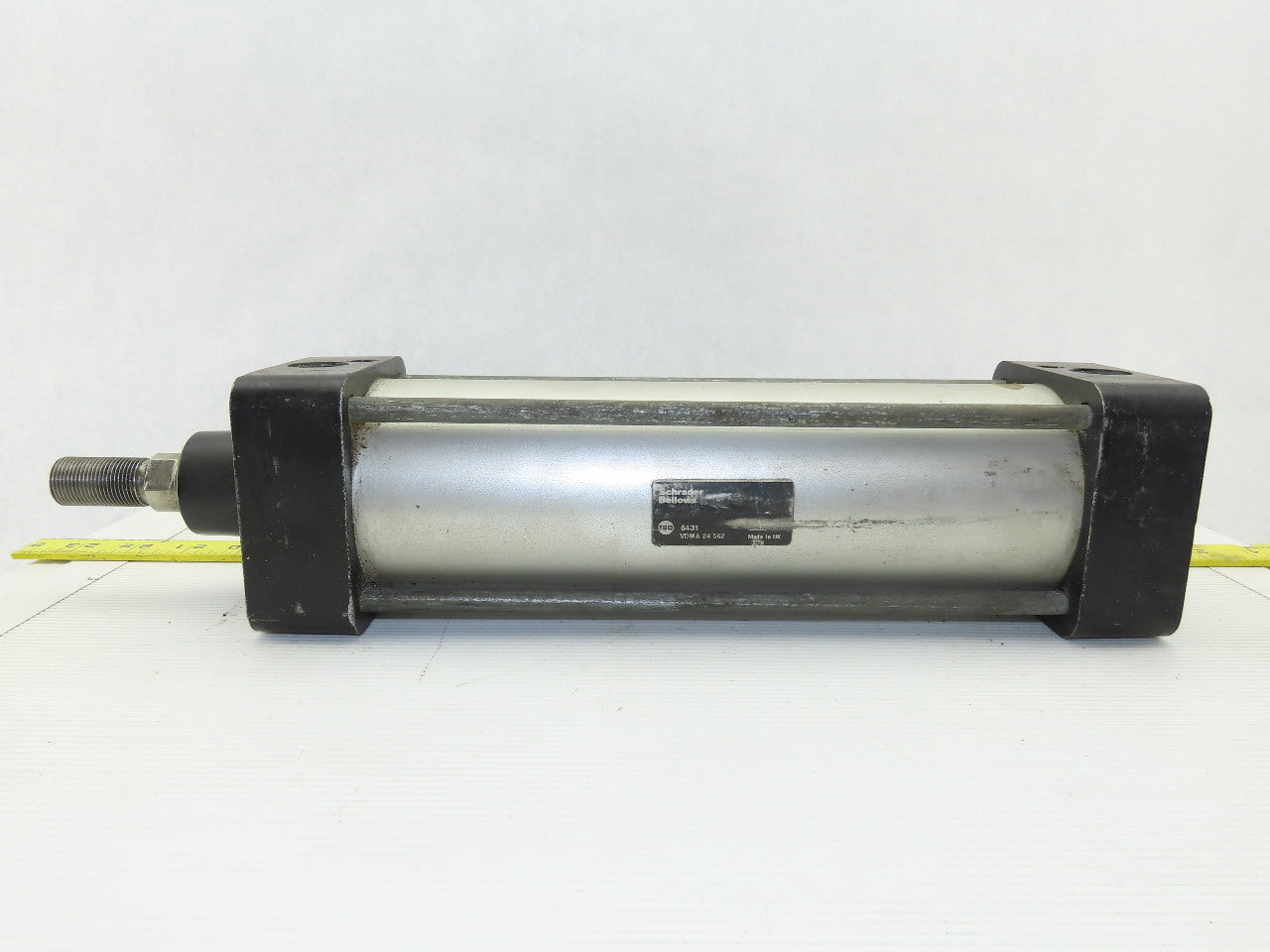 Schrader Bellows 80-2110B-0215 80mm Bore 215mm Stroke Pneumatic Air Cylinder