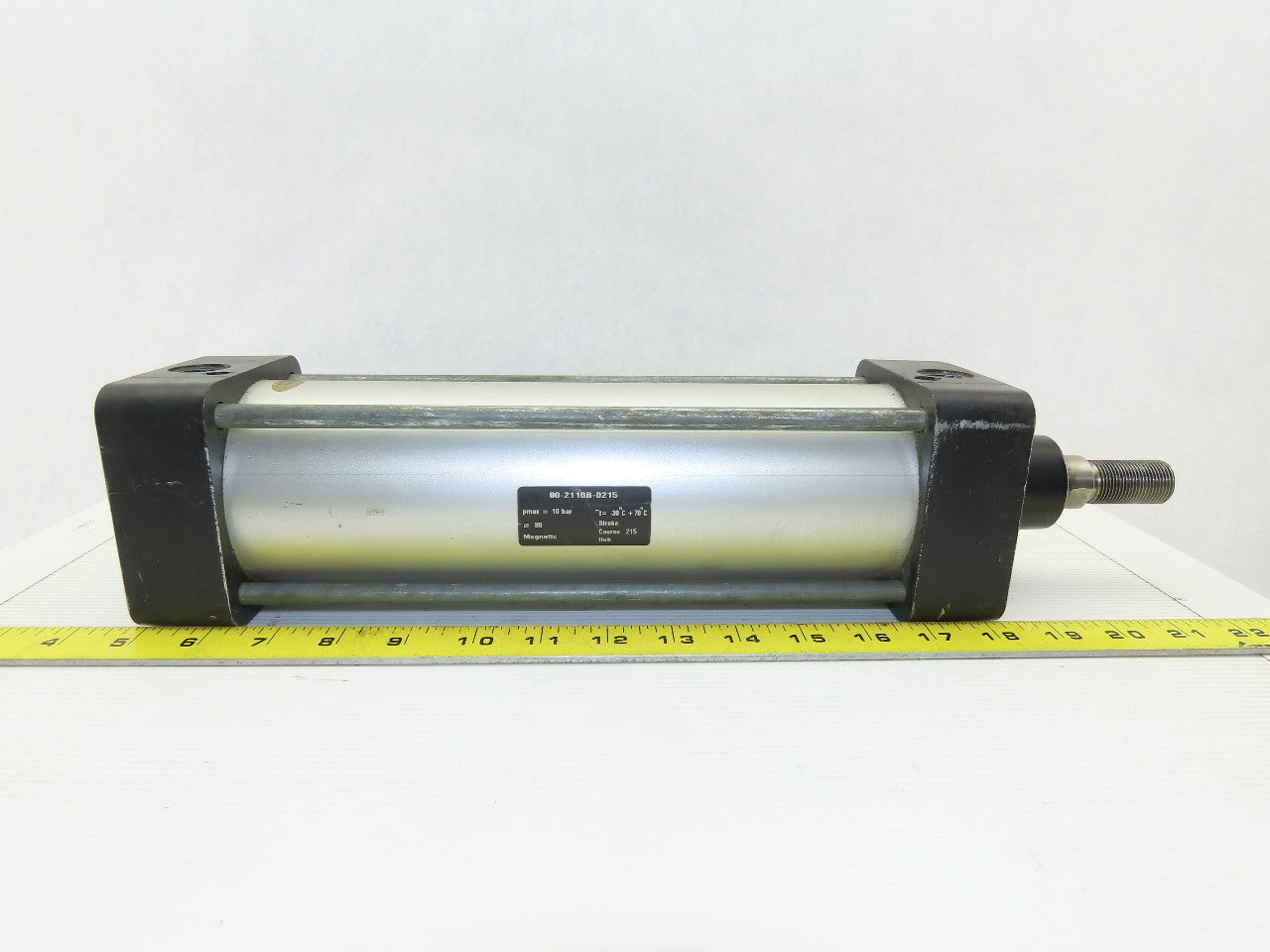 Schrader Bellows 80-2110B-0215 80mm Bore 215mm Stroke Pneumatic Air Cylinder