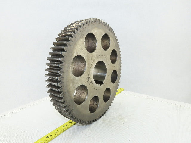 303mm OD 74T 13mm Pitch 45mm Wide 70mm Bore External Tooth Spur Gear