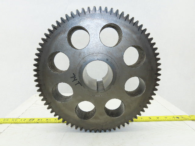 303mm OD 74T 13mm Pitch 45mm Wide 70mm Bore External Tooth Spur Gear