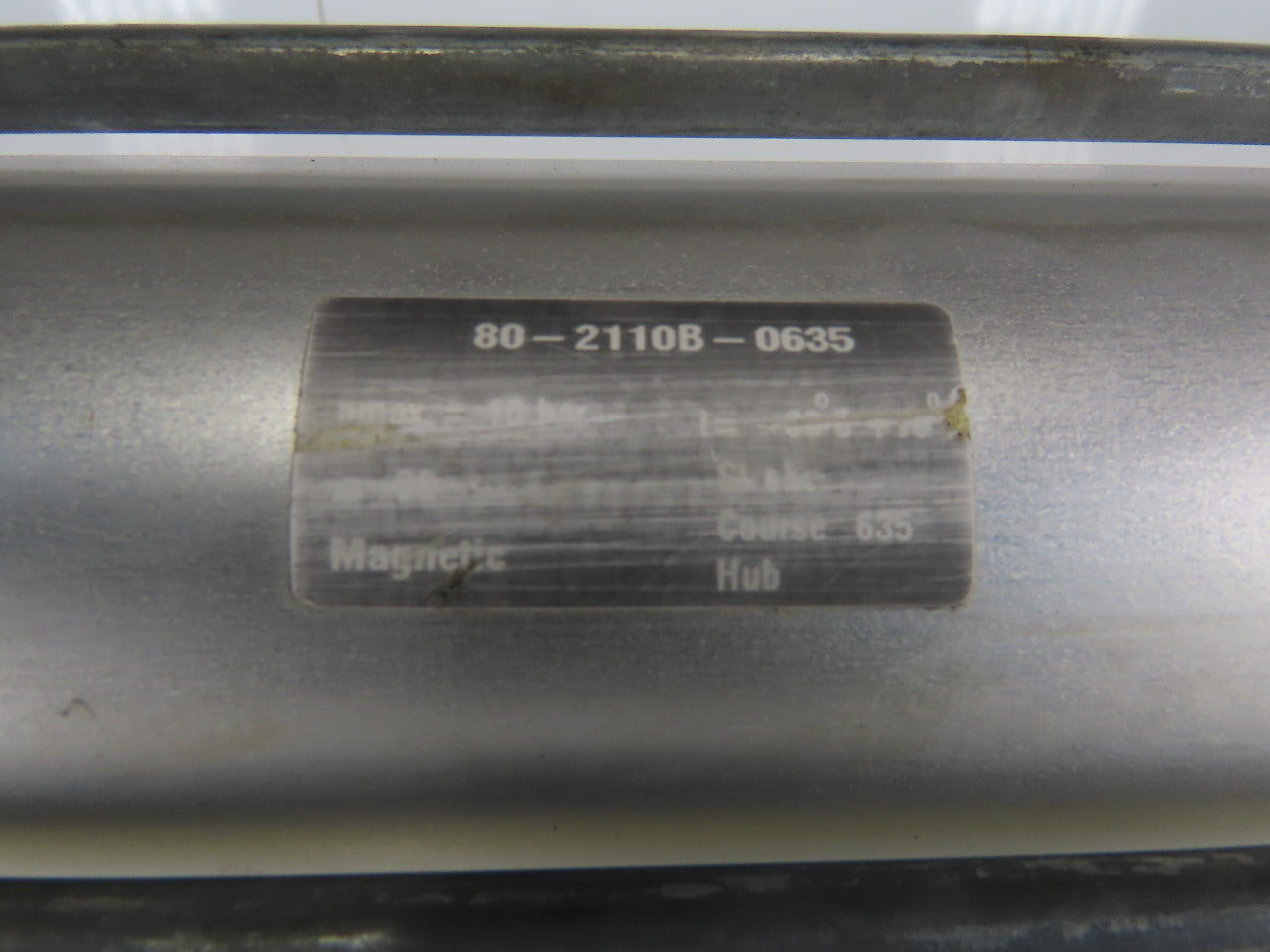 Schrader Bellows Stainless Steel Shaft 80MM Bore 635MM Stroke Pneumatic Cylinder