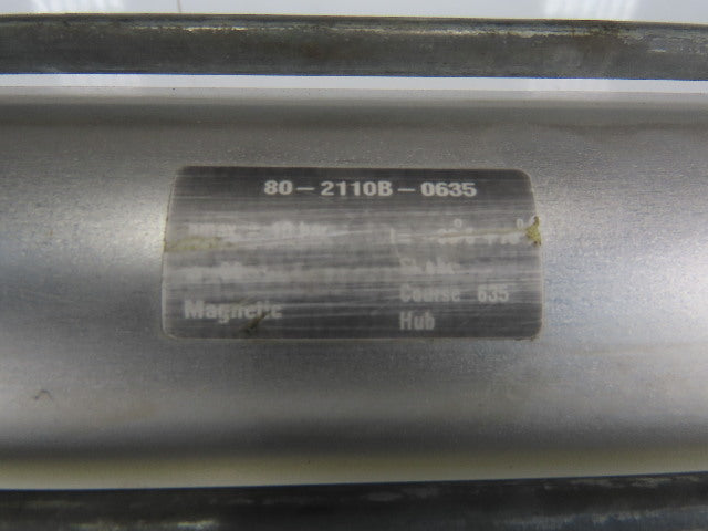 Schrader Bellows Stainless Steel Shaft 80MM Bore 635MM Stroke Pneumatic Cylinder