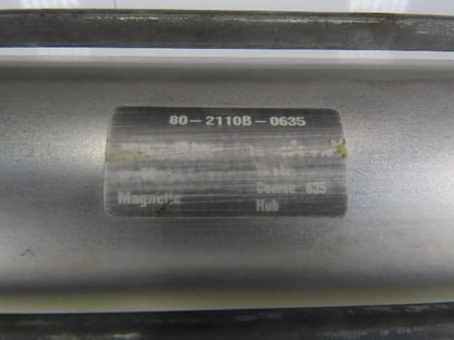 Schrader Bellows Stainless Steel Shaft 80MM Bore 635MM Stroke Pneumatic Cylinder