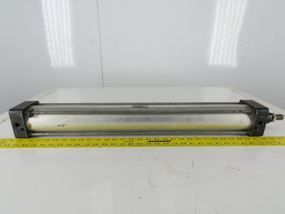 Schrader Bellows Stainless Steel Shaft 80MM Bore 635MM Stroke Pneumatic Cylinder