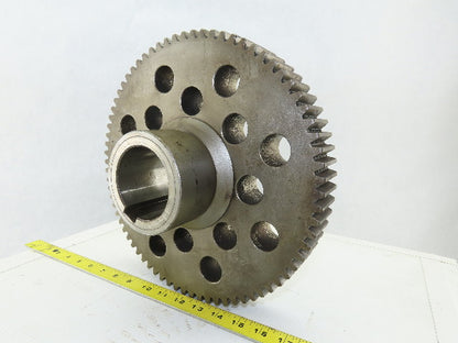 303mm OD 74T 13mm Pitch 45mm Wide 70mm Bore External Tooth Spur Gear