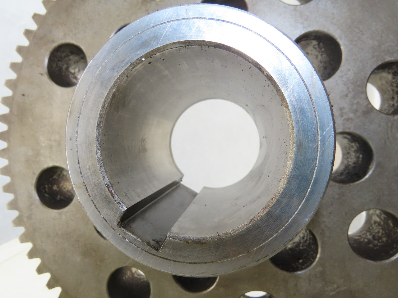 303mm OD 74T 13mm Pitch 45mm Wide 70mm Bore External Tooth Spur Gear