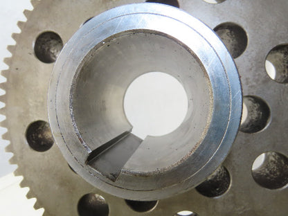 303mm OD 74T 13mm Pitch 45mm Wide 70mm Bore External Tooth Spur Gear
