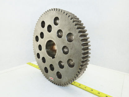 303mm OD 74T 13mm Pitch 45mm Wide 70mm Bore External Tooth Spur Gear