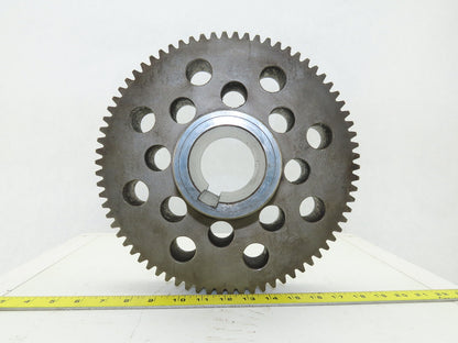 303mm OD 74T 13mm Pitch 45mm Wide 70mm Bore External Tooth Spur Gear