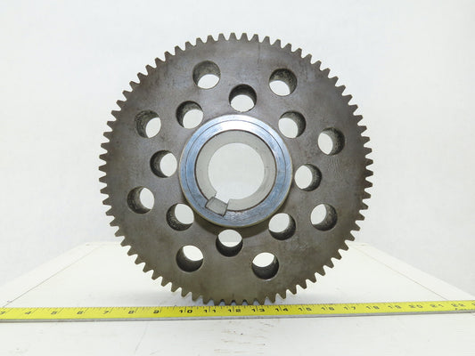 303mm OD 74T 13mm Pitch 45mm Wide 70mm Bore External Tooth Spur Gear