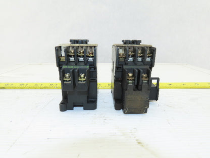 Fuji SC-0 600V 3Ph 5Hp Magnetic Contactor Lot Of 2