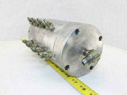 Kitako MT4-170 Hydraulic Spindle Motor 9 Port 60mm Bore From CNC Lathe