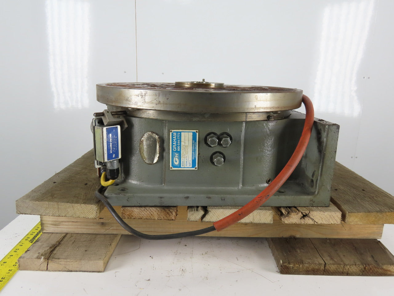 Graham 20-20V 20" Hydraulic Rotary Turntable Positioner 5 Stop 360° 1-1/4" Bore