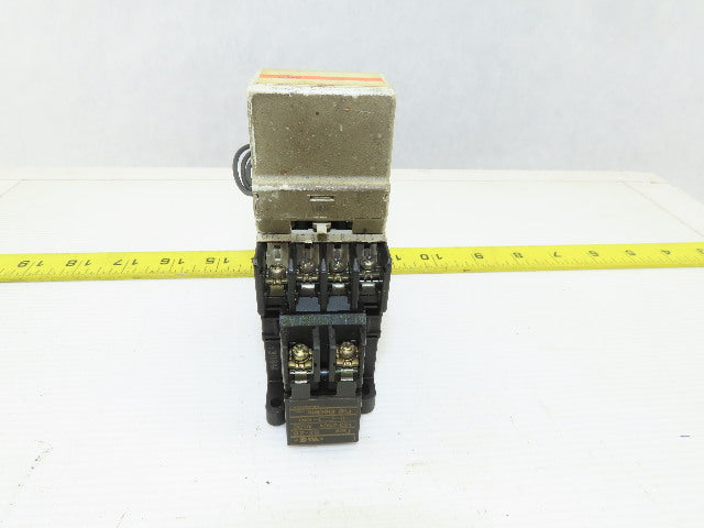 Fuji SC-0 TR-0N/3 600V 5Hp Contactor 4-6 Amp Trip Overload