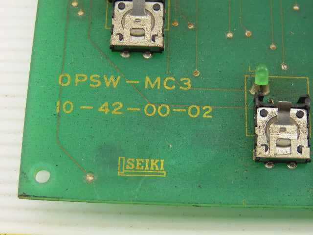 Seiki OPSW-MC3 10-42-00-02 Operator Keypad Circuit Board
