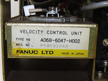 Fanuc A06B-6047-H002 Velocity Control Unit