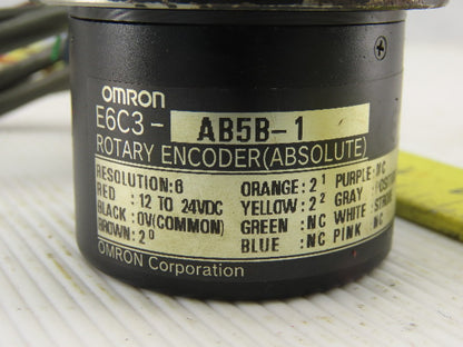 Omron E6C3-AB5B-1 12-24 VDC Absolute Rotary Encoder