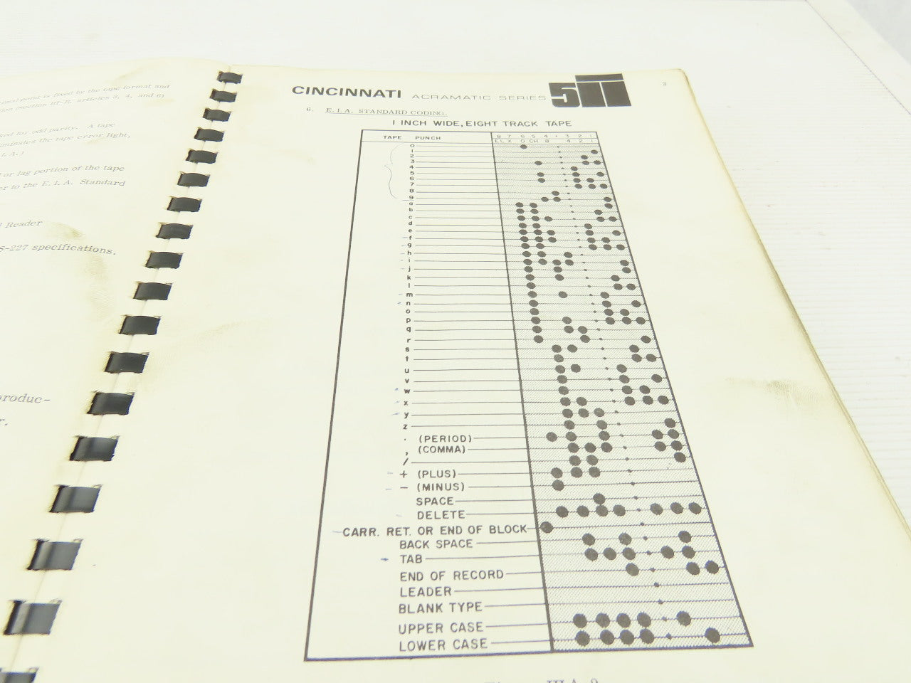 Cincinnati Milacron Acramatic 225-W Cintimatic Part Programming Guide CTL-234-MB