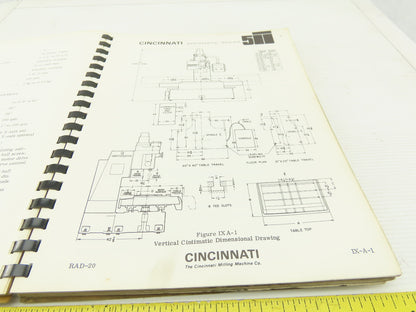 Cincinnati Milacron Acramatic 225-W Cintimatic Part Programming Guide CTL-234-MB