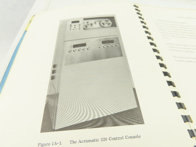 Cincinnati Acramatic Model 220 Operation Maintenance Manual Pub. No. M-2738-A1