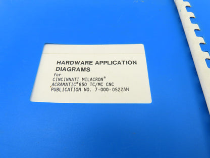 Cincinnati Cinturn 2216C Hardware Application Service Manual Pub No. 3-TC-89022