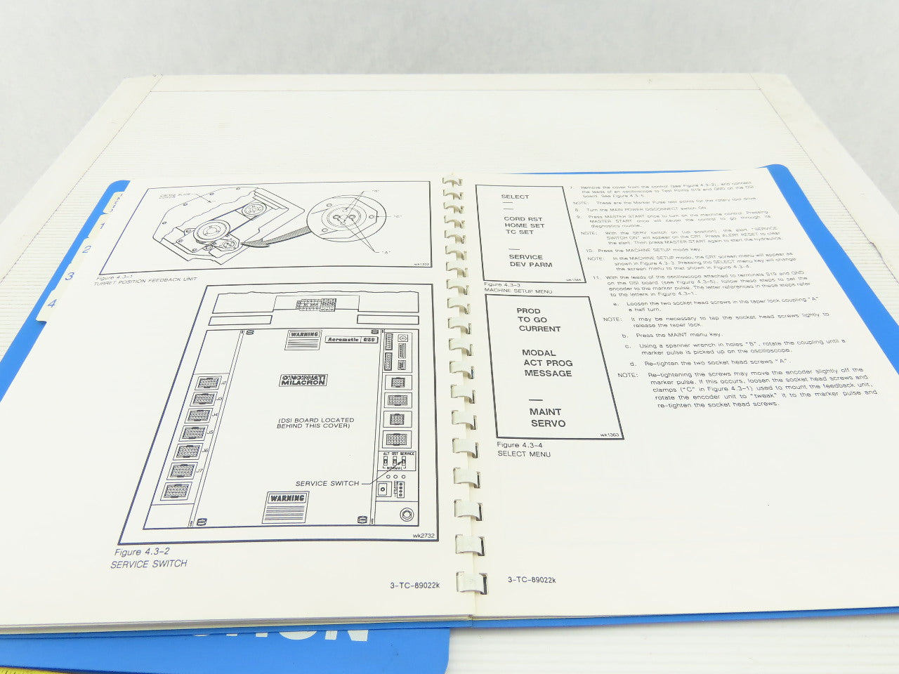 Cincinnati Cinturn 2216C Hardware Application Service Manual Pub No. 3-TC-89022