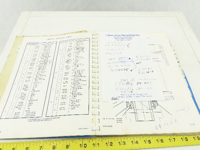 Cincinnati Cinturn Series 2216 & 2220 Parts Manual Pub. No. 2-TC-89020
