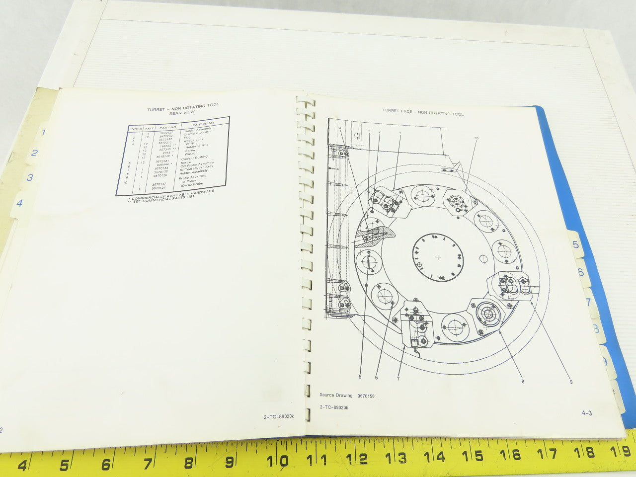 Cincinnati Cinturn Series 2216 & 2220 Parts Manual Pub. No. 2-TC-89020