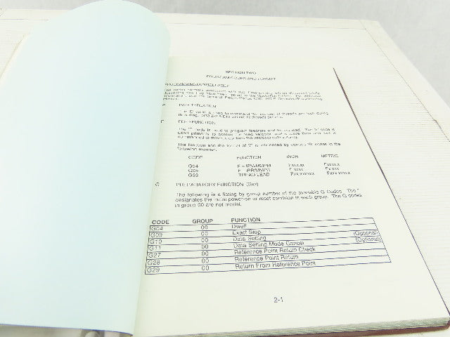 Giddings & Lewis Masterline GE Fanuc 10TF CNC Programming Manual 108-24018-02