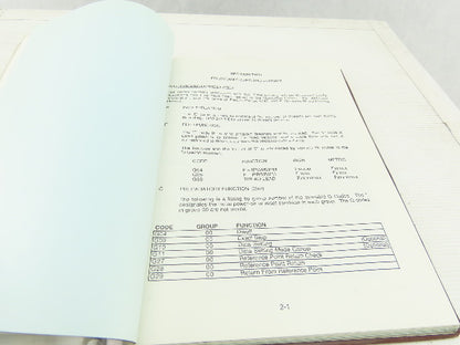 Giddings & Lewis Masterline GE Fanuc 10TF CNC Programming Manual 108-24018-02