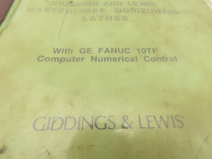 Giddings & Lewis 108-23013-00 Masterline 532 Series Electrical Service Manual