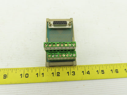 Altech 1.315/F Terminal Block Circuit Adapter DB15 Sub Miniature Connector