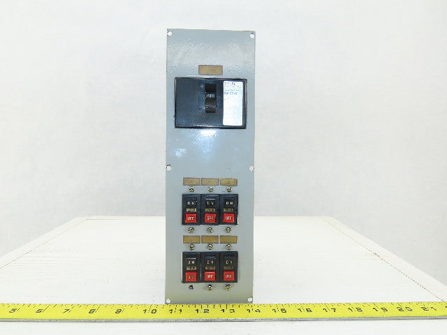 Fuji NRAB 111X EA33M 24A Circuit Breaker Main 5-15A Secondary Breaker Panel