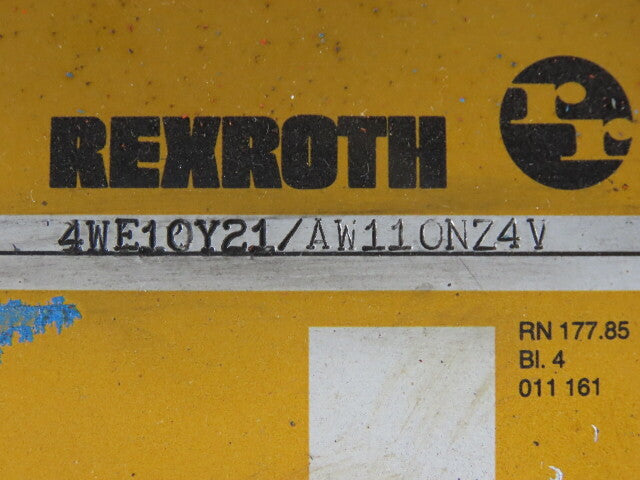 Rexroth 4WE10E21 4/3 Position Solenoid Directional Regulated Valve Bank 110V