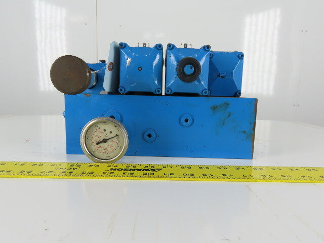Rexroth 4WE10E21 4/3 Position Solenoid Directional Regulated Valve Bank 110V